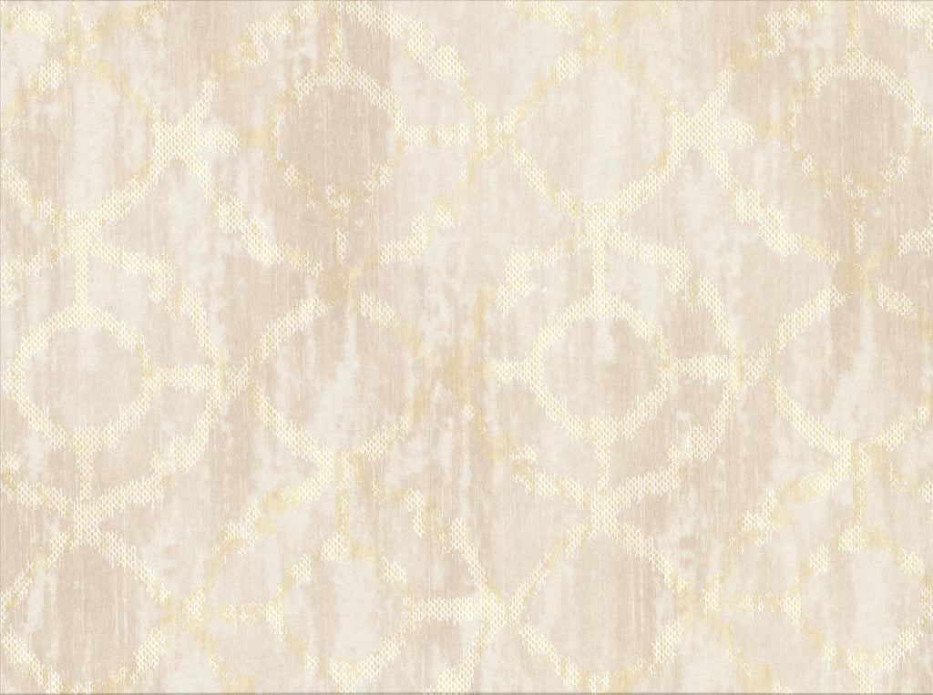 Brewster Home Fashions Dashwood Cream Distressed Geometric Wallpaper