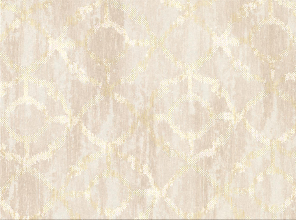Brewster Home Fashions Dashwood Distressed Geometric Cream Wallpaper