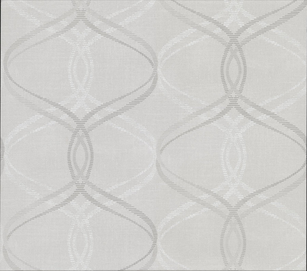 Brewster Home Fashions Fleance Light Grey Ogee Wallpaper