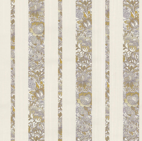 Brewster Home Fashions Certosa Lavender Floral Stripe Wallpaper