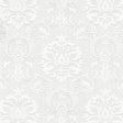 Brewster Home Fashions Plouf White Damask Paintable Wallpaper