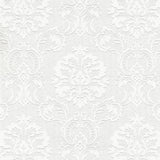 Brewster Home Fashions Plouf Damask Paintable White Wallpaper