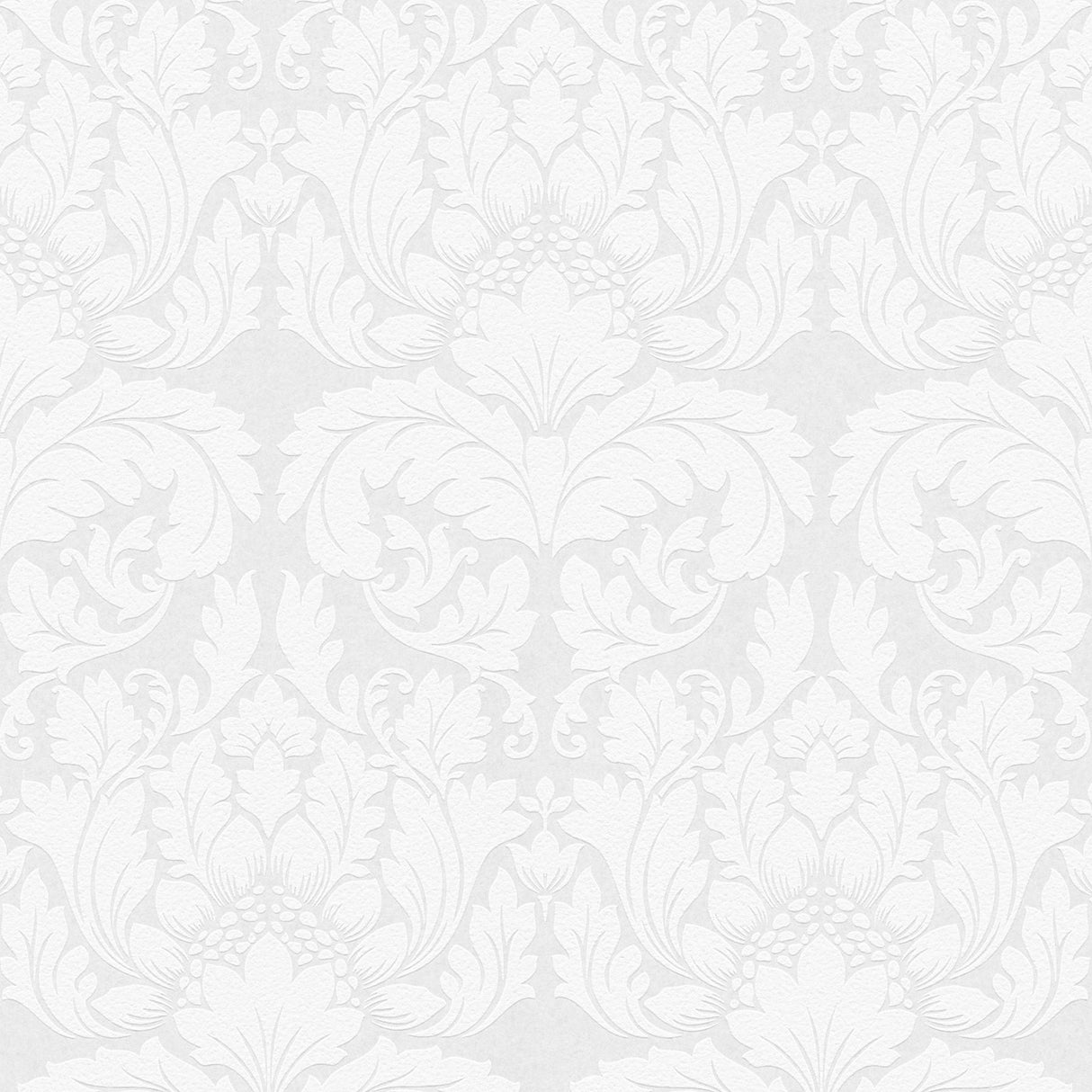 Brewster Home Fashions Jan White Damask Paintable Wallpaper