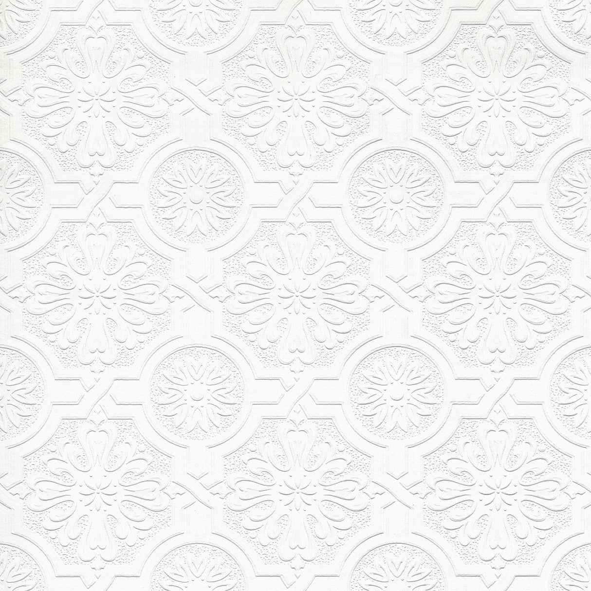 Brewster Home Fashions Victorian White Tin Ceiling Paintable Wallpaper