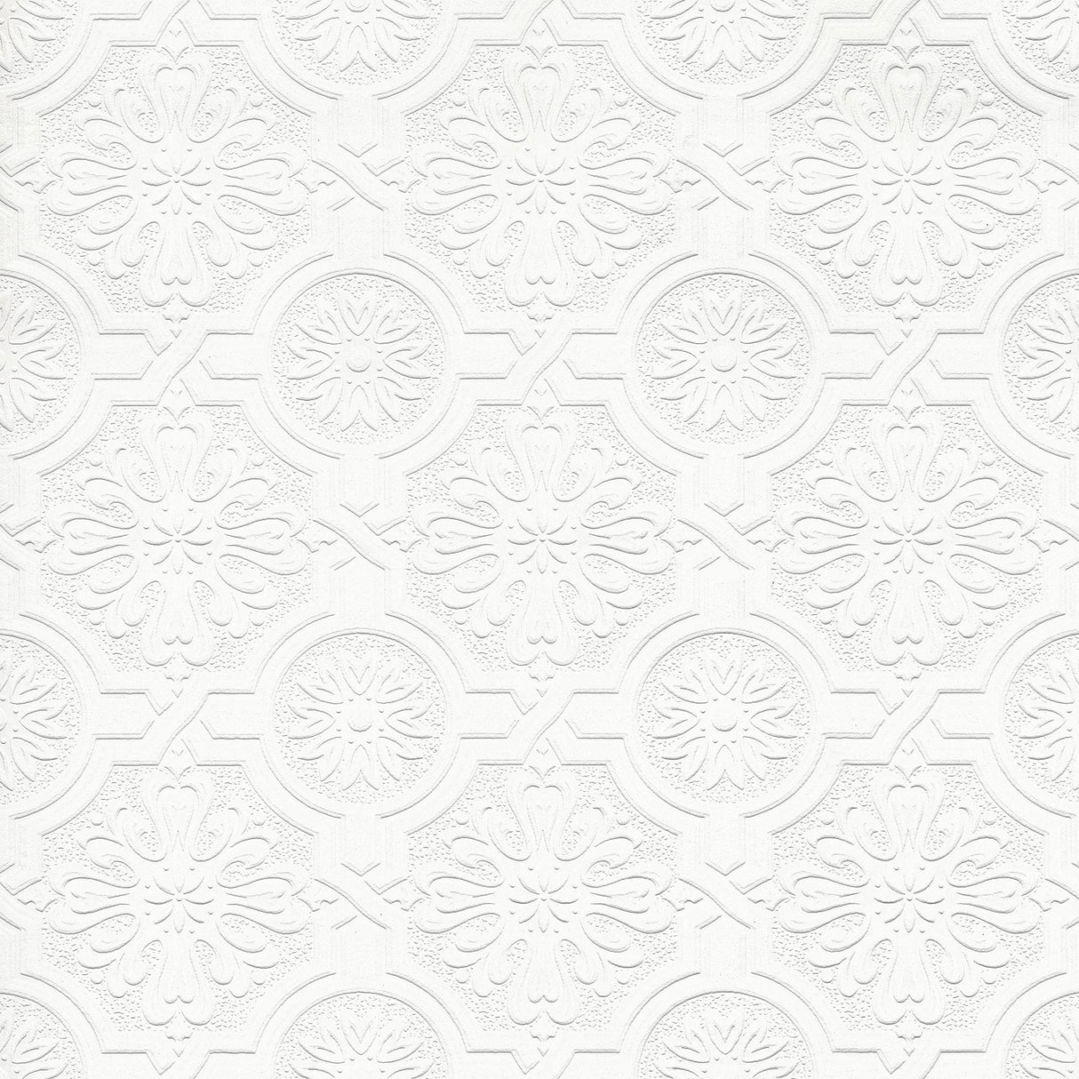 Brewster Home Fashions Victorian Tin Ceiling Paintable White Wallpaper