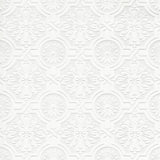 Brewster Home Fashions Victorian Tin Ceiling Paintable White Wallpaper