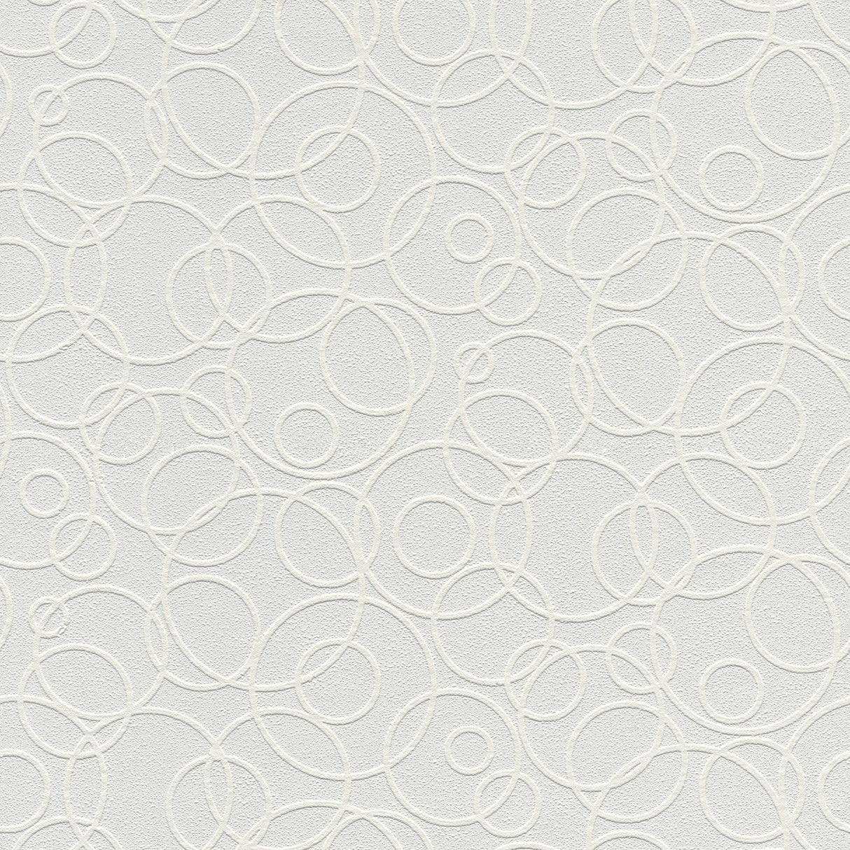 Brewster Home Fashions Artemisia White Circles Paintable Wallpaper