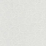 Brewster Home Fashions Artemisia Circles Paintable White Wallpaper