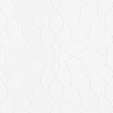 Brewster Home Fashions Anselm White Floral Bloom Paintable Wallpaper