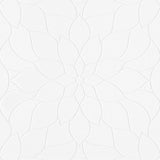 Brewster Home Fashions Anselm Floral Bloom Paintable White Wallpaper