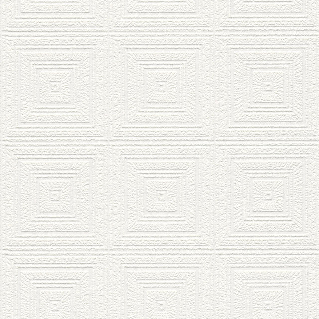 Brewster Home Fashions Wright White Tin Paintable Wallpaper