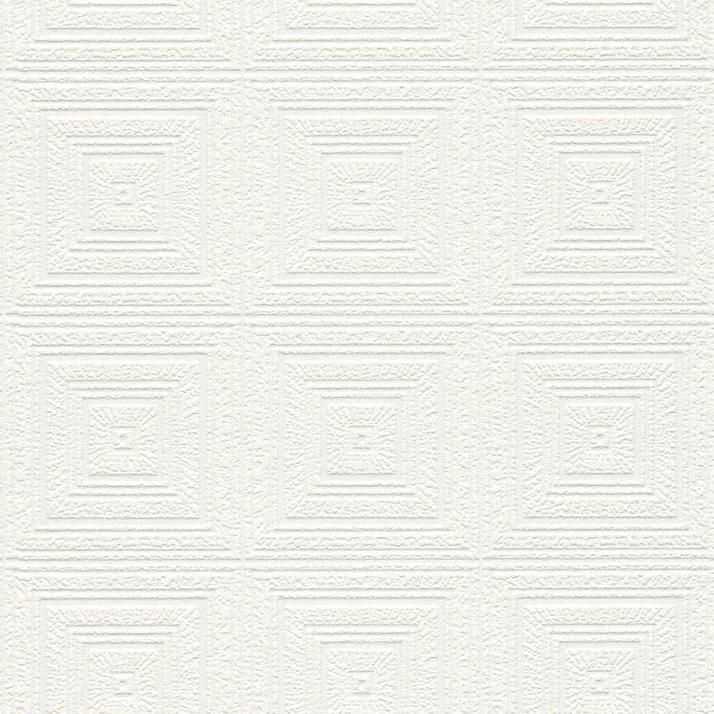 Brewster Home Fashions Wright Tin Paintable White Wallpaper