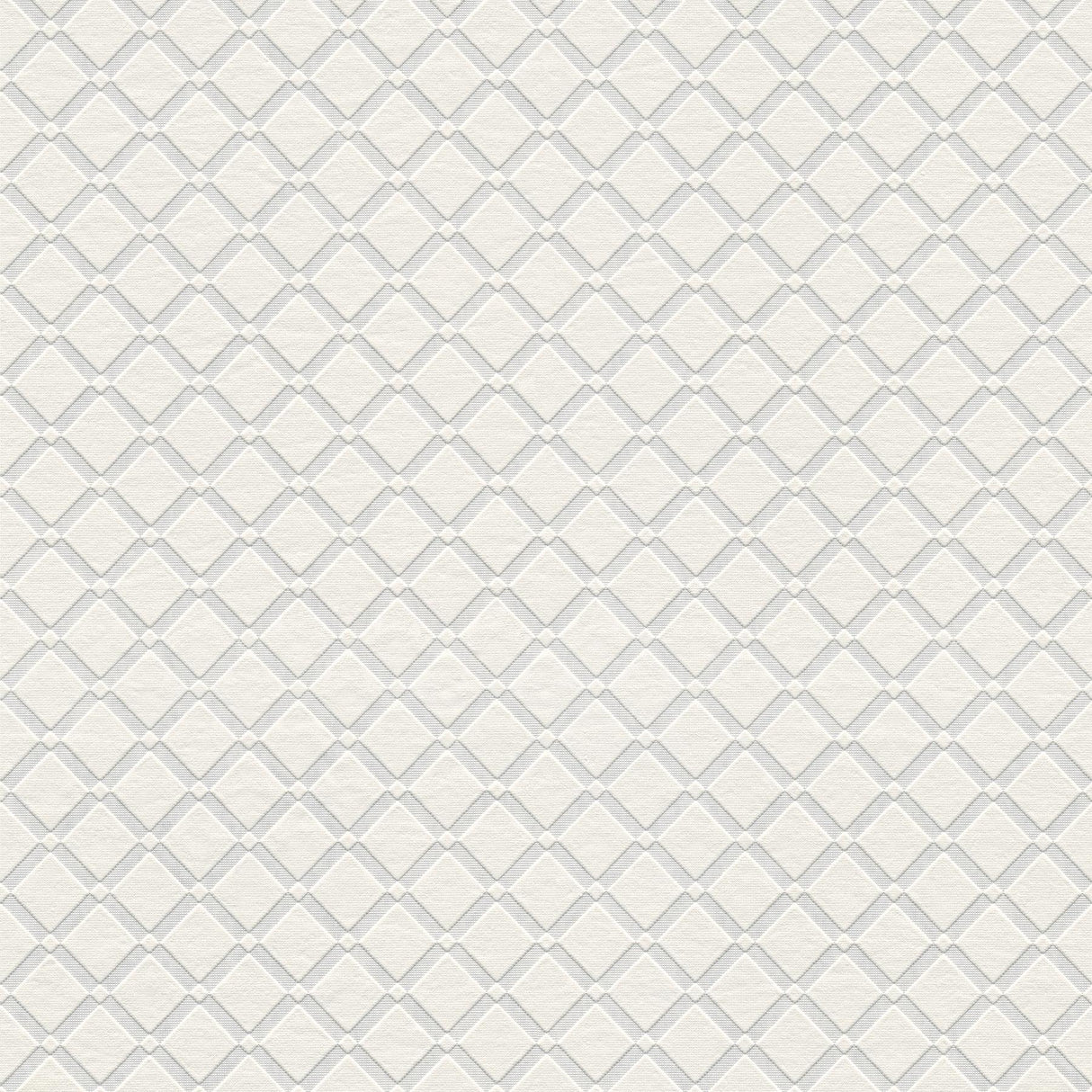Brewster Home Fashions Armin Diamond Trellis Paintable White Wallpaper