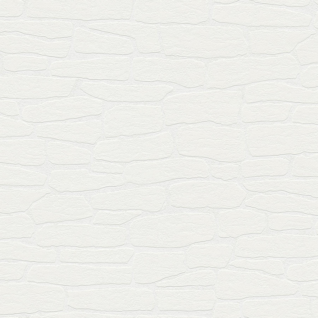 Brewster Home Fashions Pieter White Stone Paintable Wallpaper