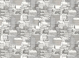 Brewster Home Fashions City Views Dove Grey Wall Mural Greys Wallpaper