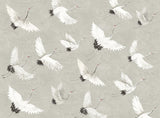 Brewster Home Fashions Crane You Later Dove Grey Wall Mural Greys Wallpaper