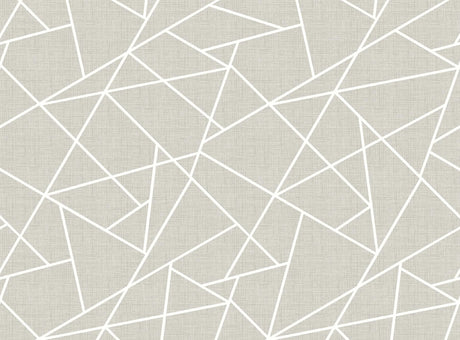 Brewster Home Fashions Modern Lines White on Dove Grey Wall Mural