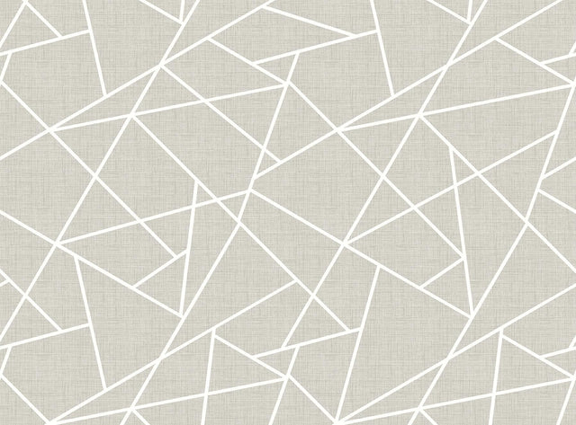 Brewster Home Fashions Modern Lines White on Dove Grey Wall Mural