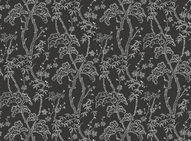 Brewster Home Fashions Storybook Forest Charcoal Grey Wall Mural