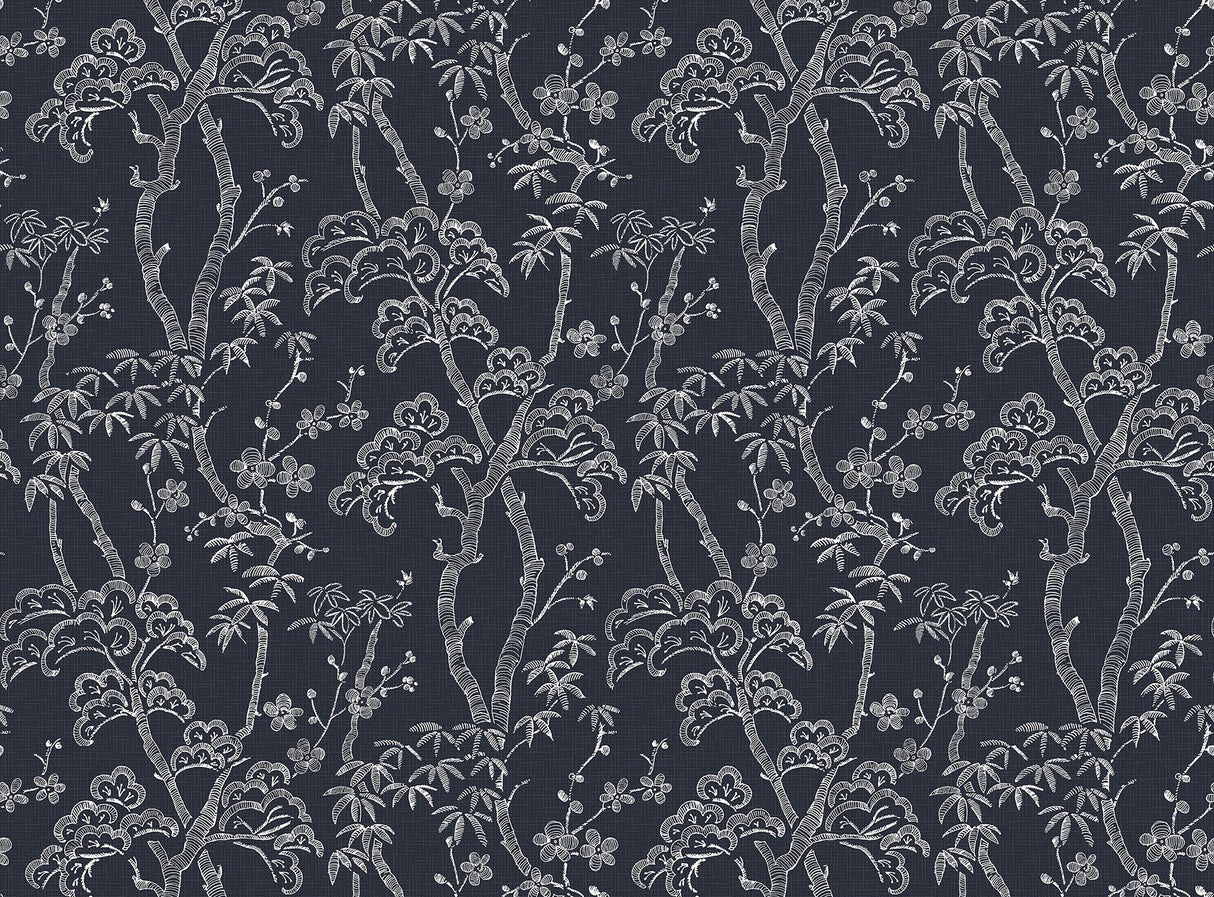 Brewster Home Fashions Storybook Forest Denim Blue Wall Mural Blues Wallpaper