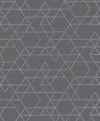 Brewster Home Fashions Montego Dark Grey Geometric Wallpaper