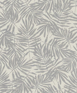 Brewster Home Fashions La Veneziana Leaf Pewter Wallpaper