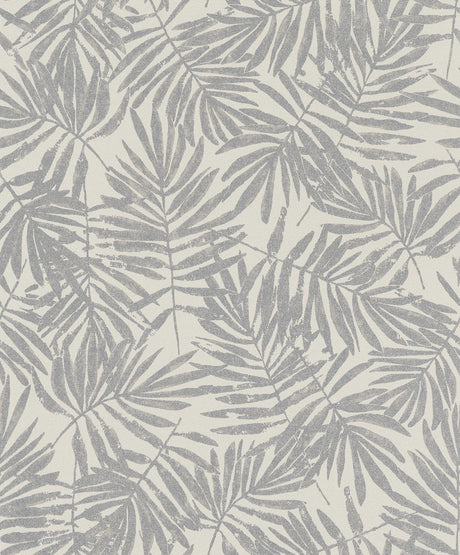 Brewster Home Fashions La Veneziana Leaf Pewter Wallpaper
