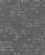 Brewster Home Fashions Hernando Charcoal Stones Wallpaper