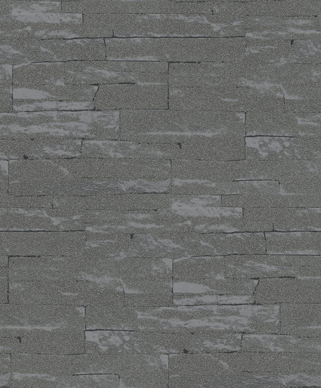 Brewster Home Fashions Rheta Charcoal Stone Wallpaper
