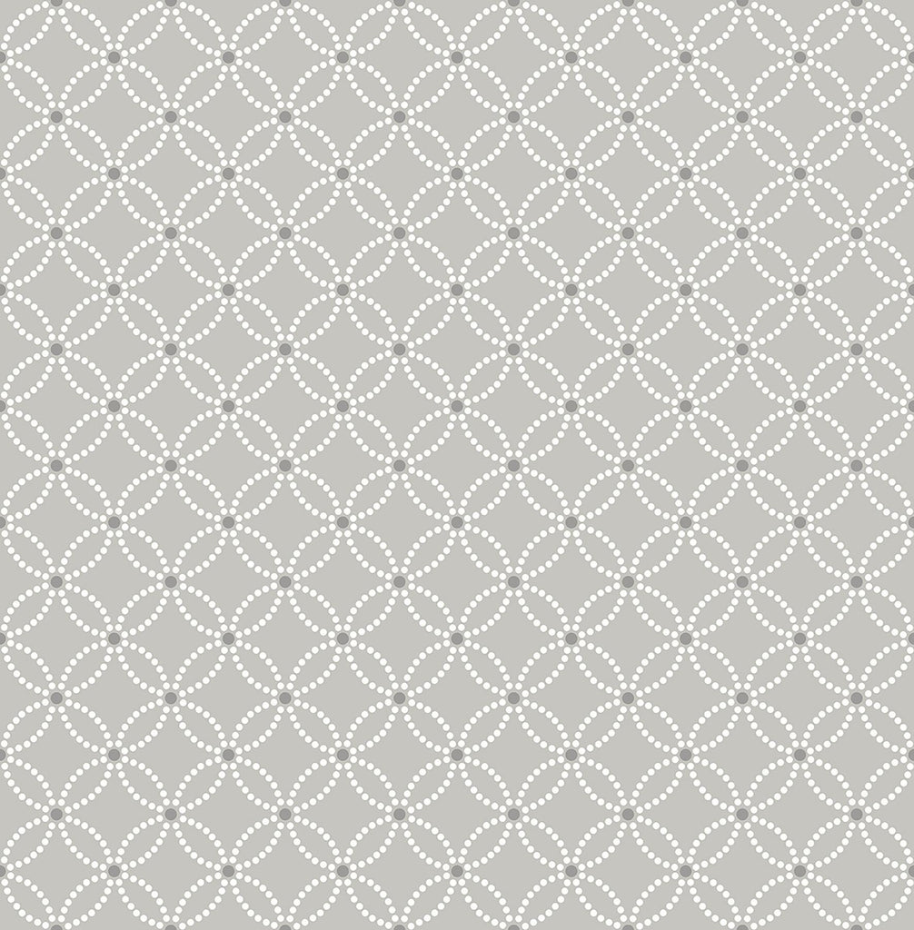 Brewster Home Fashions Kinetic Grey Geometric Floral Wallpaper
