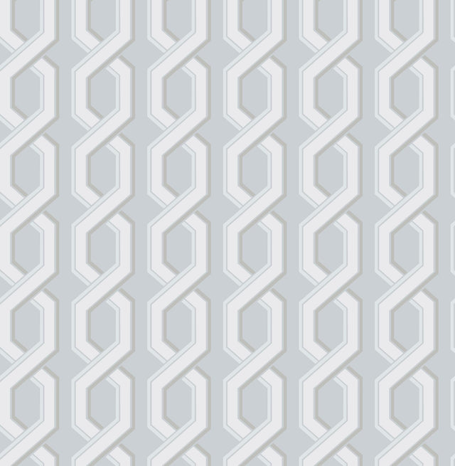 Brewster Home Fashions Twist Blue Geometric Wallpaper