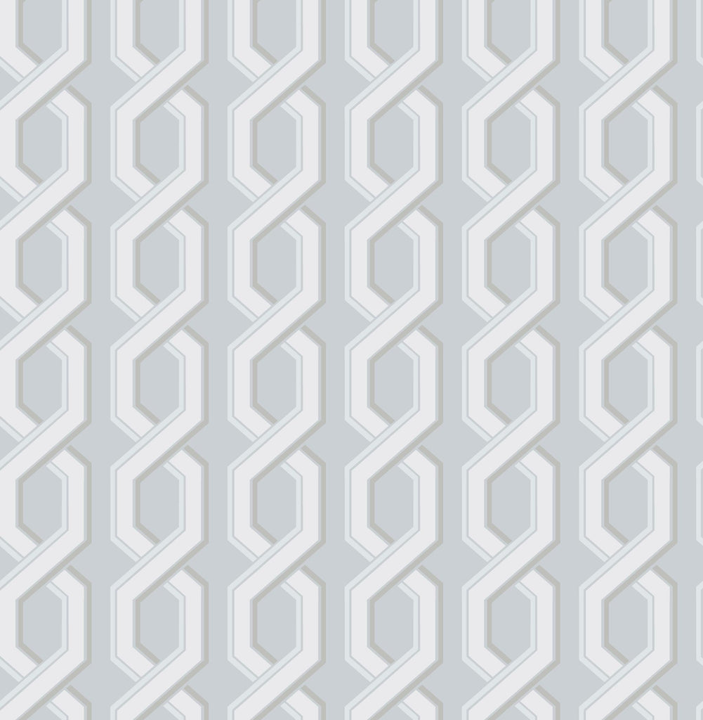 Brewster Home Fashions Twist Blue Geometric Wallpaper