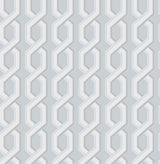 Brewster Home Fashions Twist Geometric Blue Wallpaper