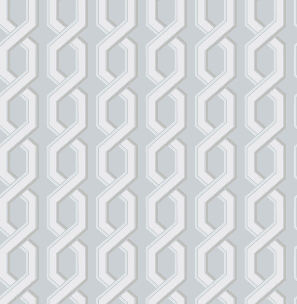 Brewster Home Fashions Twist Geometric Blue Wallpaper