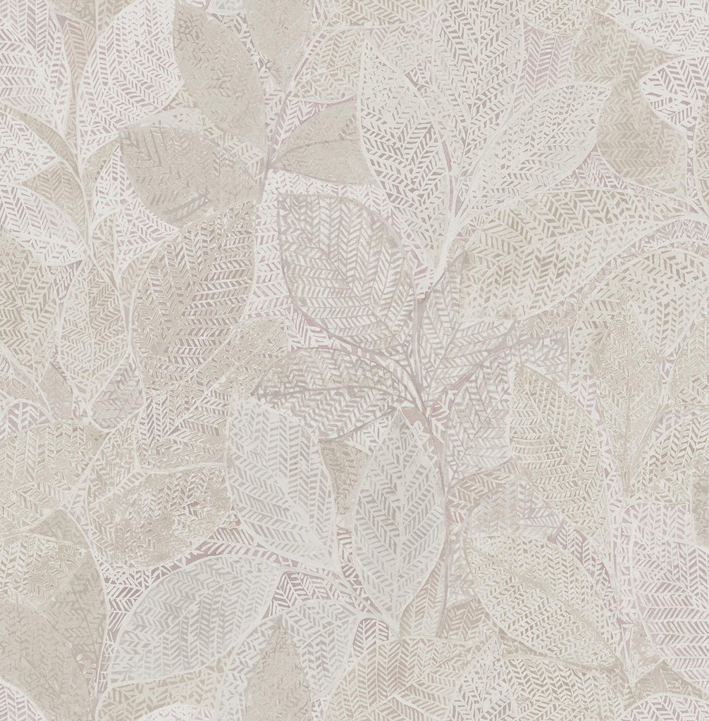Brewster Home Fashions Niabi Pink Leaves Wallpaper