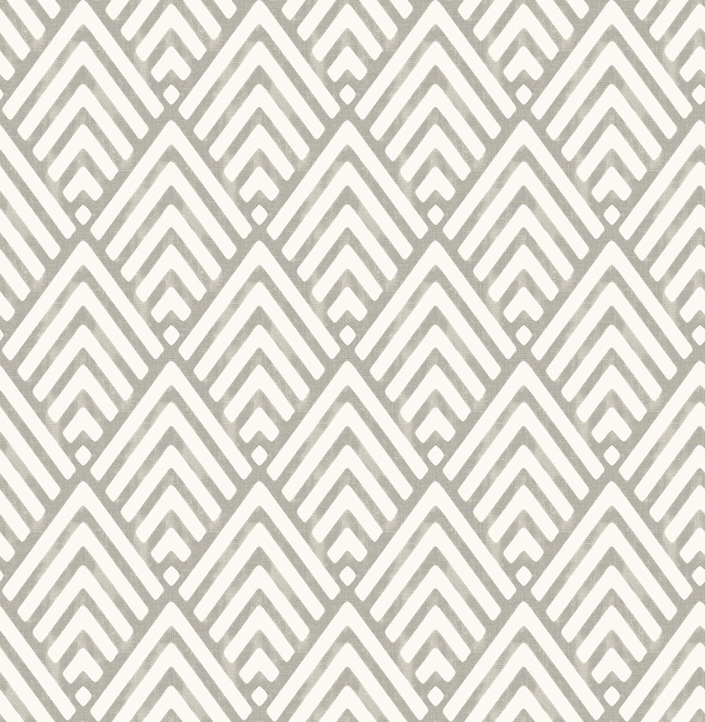 Brewster Home Fashions Vertex Taupe Diamond Geometric Wallpaper
