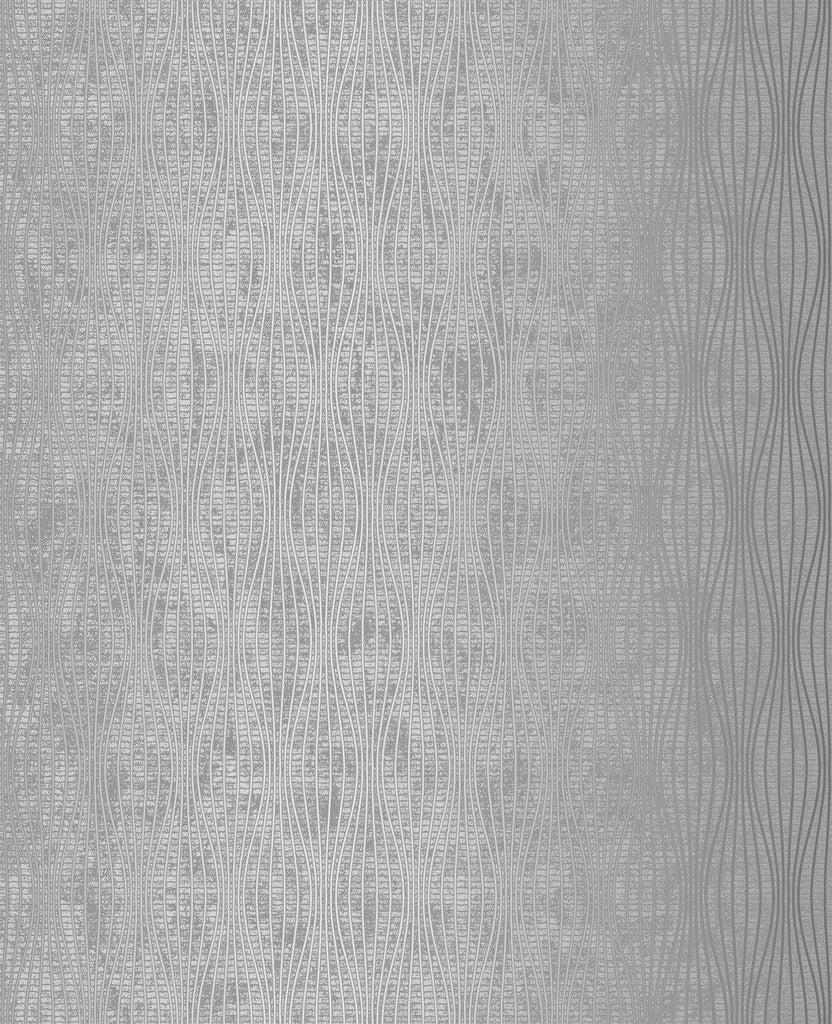 Brewster Home Fashions Kalix Silver Wave Wallpaper