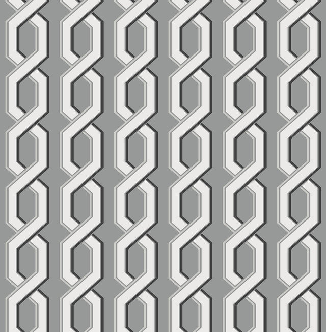 Brewster Home Fashions Twist Black Geometric Wallpaper