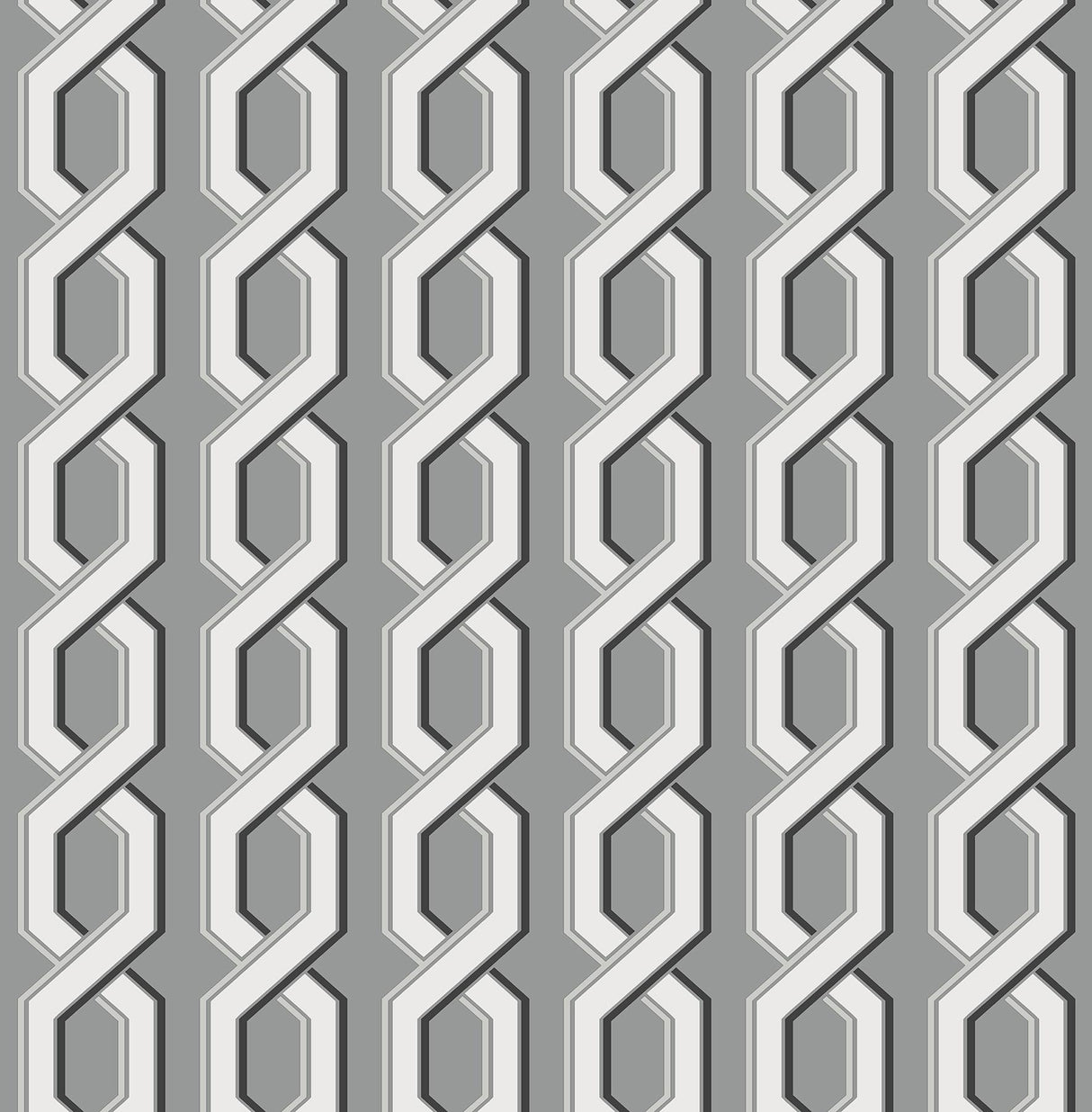 Brewster Home Fashions Twist Geometric Black Wallpaper
