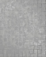 Brewster Home Fashions Dagmar Silver Medium Squares Wallpaper