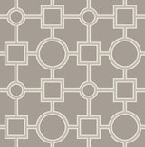 Brewster Home Fashions Matrix Taupe Geometric Wallpaper