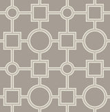 Brewster Home Fashions Matrix Geometric Taupe Wallpaper