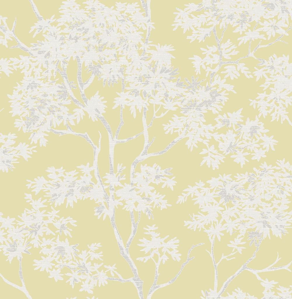 Brewster Home Fashions Paix Yellow Trees Wallpaper