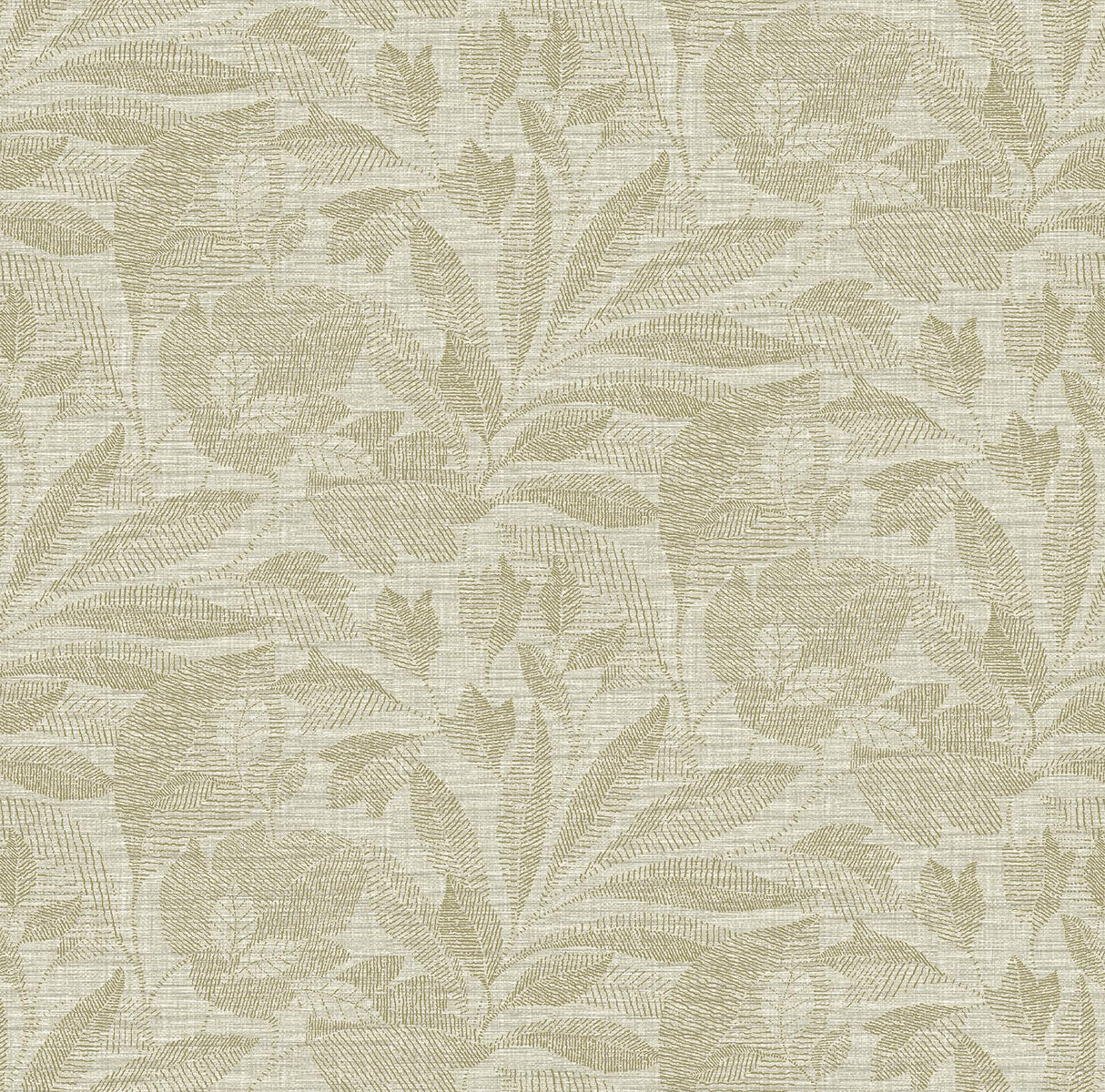 A-Street Prints Lei Gold Leaf Wallpaper