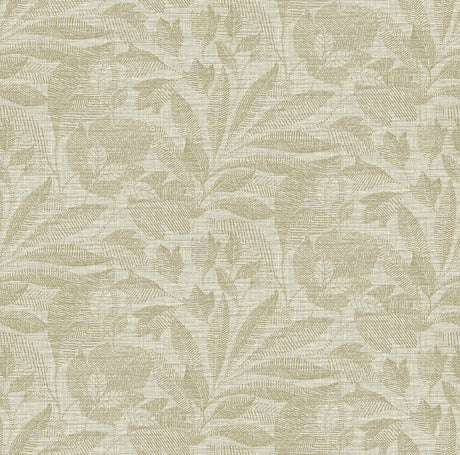 A-Street Prints Lei Gold Leaf Wallpaper