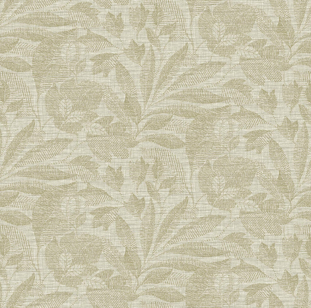 A-Street Prints Lei Gold Leaf Wallpaper