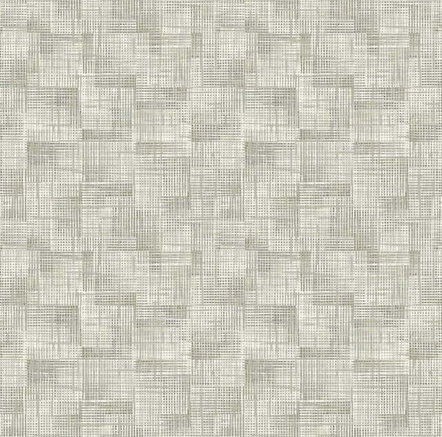 A-Street Prints Ting Taupe Lattice Wallpaper