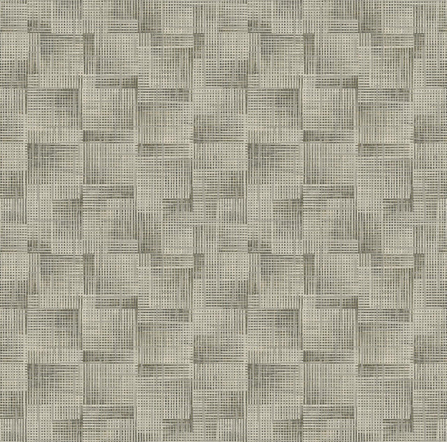 A-Street Prints Ting Light Grey Lattice Wallpaper
