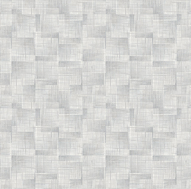 A-Street Prints Ting Light Blue Lattice Wallpaper