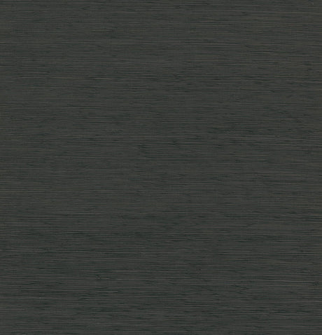 A-Street Prints Kira Hemp Grasscloth Charcoal Wallpaper